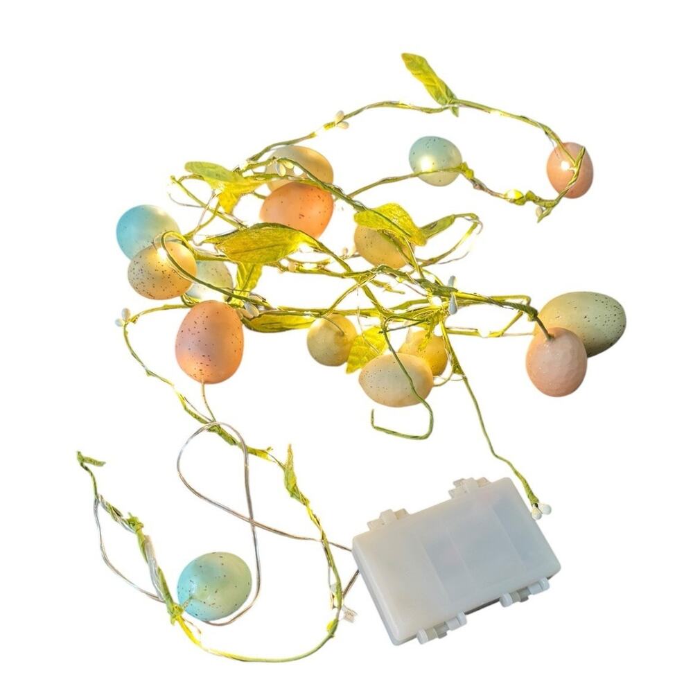 Easter Egg 50 Lights Shimmer String 10 Feet Spring Bunny Manor Lane Collection